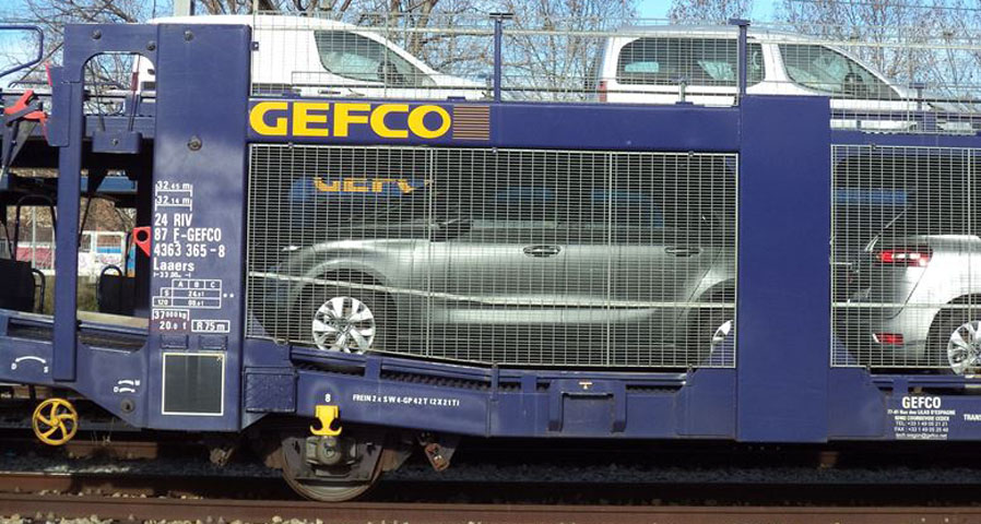 transporte de vehículos en ferrocarril